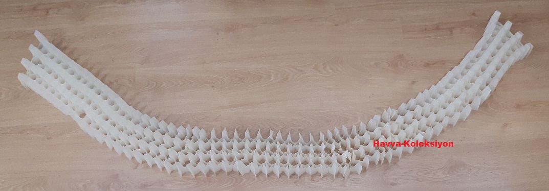 https://www.fullyedekparca.com/Beyaz Akordiyon Petek Kağıt Uzar Süs  300 CM X 20 CM Parti Doğum Günü Kutlama Süsü